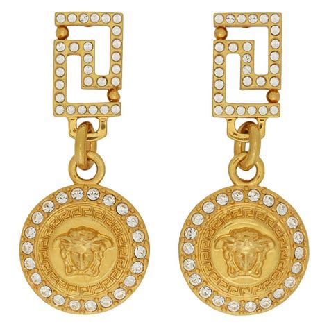 versace earrings replica|versace earrings price.